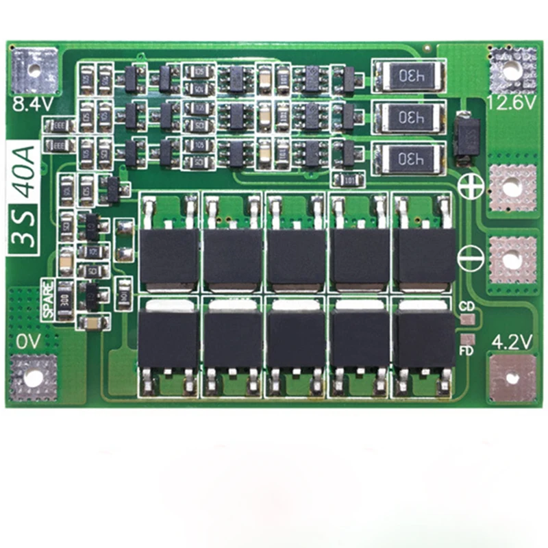 

3S Cell PCB BMS 18650 Protection Board Li-ion Lithium Battery 40A for Drill