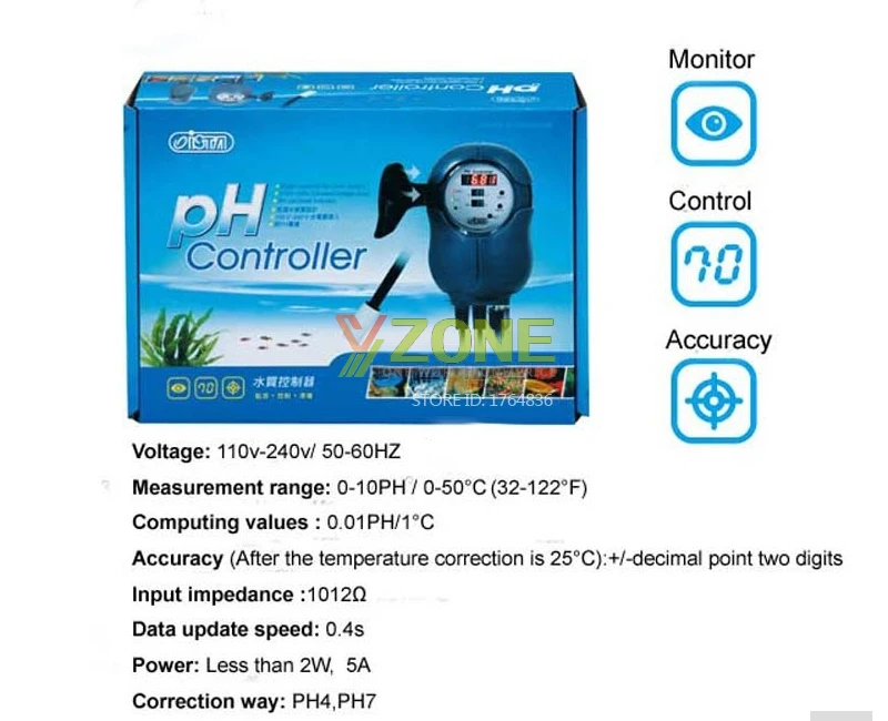 ISTA PH Automatic detection Controller Monitor probe included for both