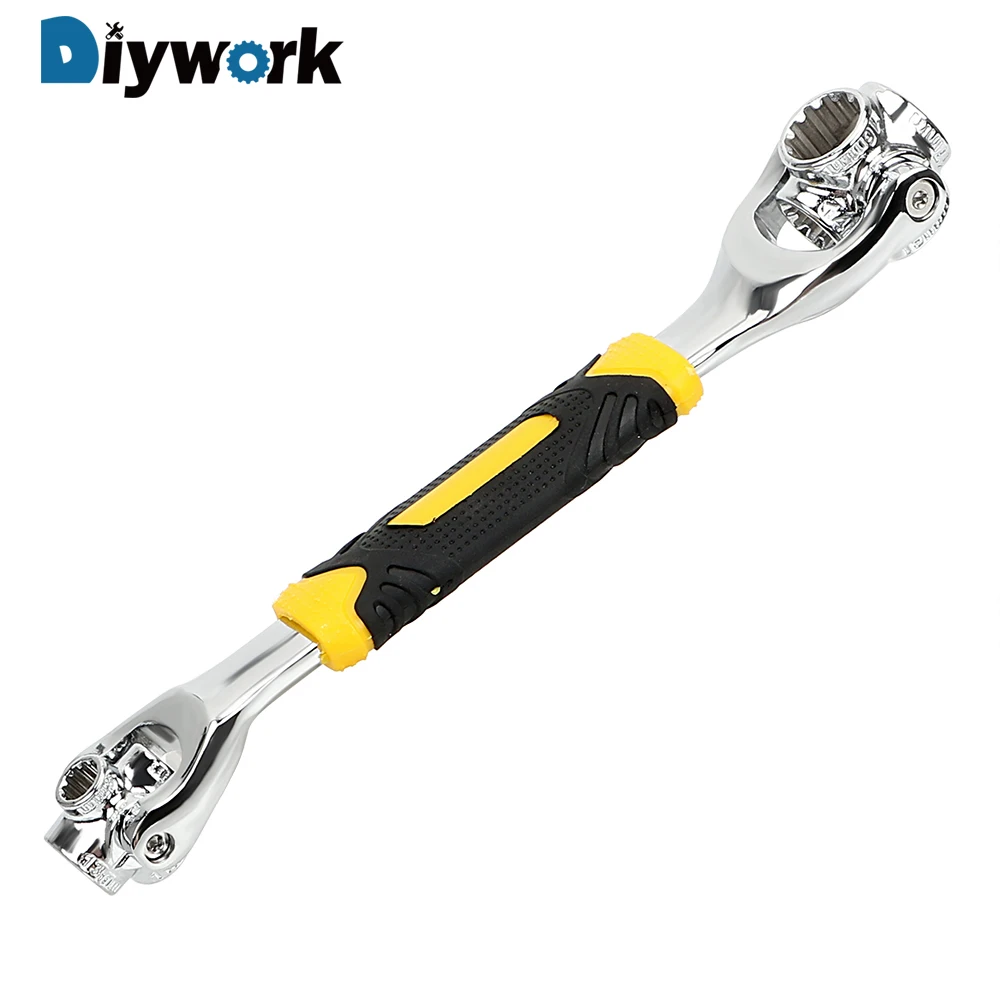 DIYWORK Double Head Ratchet Wrench Car Repair Tools Torque Wrench