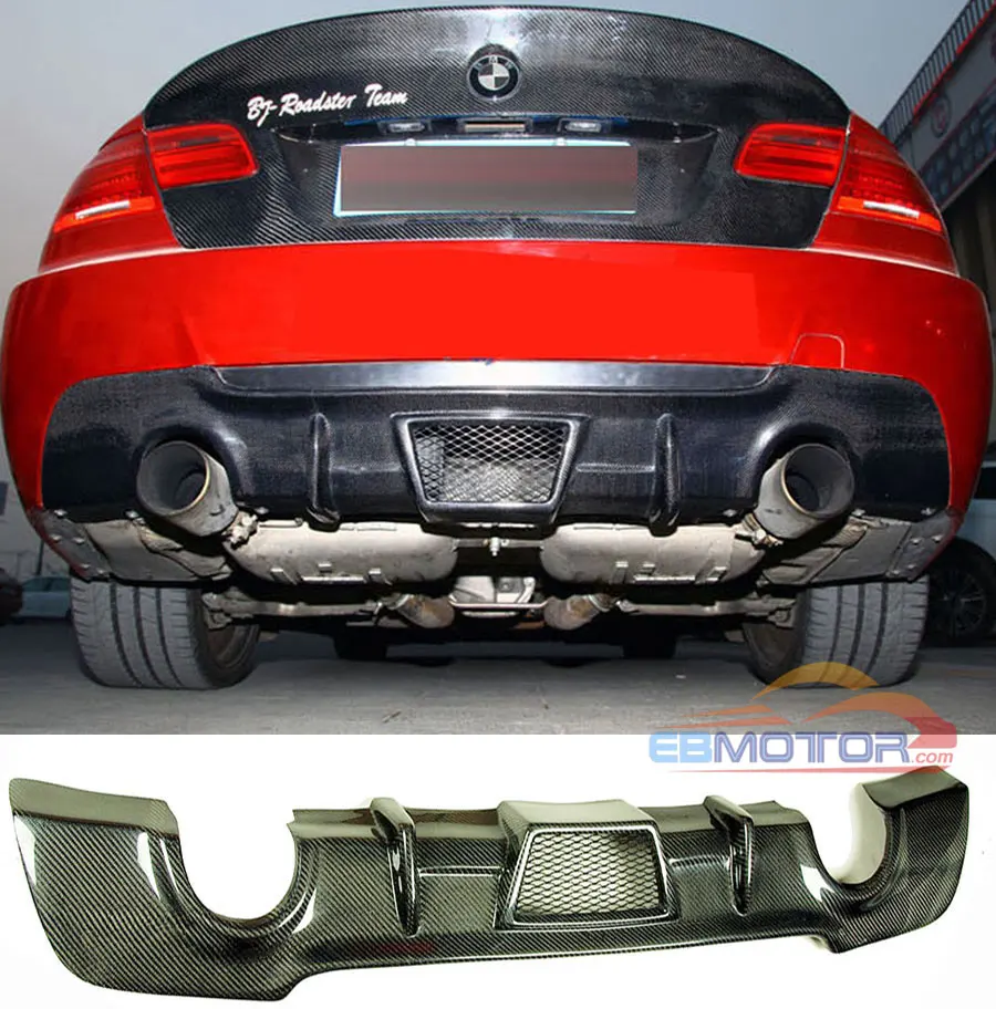 REAL CARBON FIBER REAR DIFFUSER SPOILER FOR BMW E92 E93 335i M-TECH 2008-2012 B228