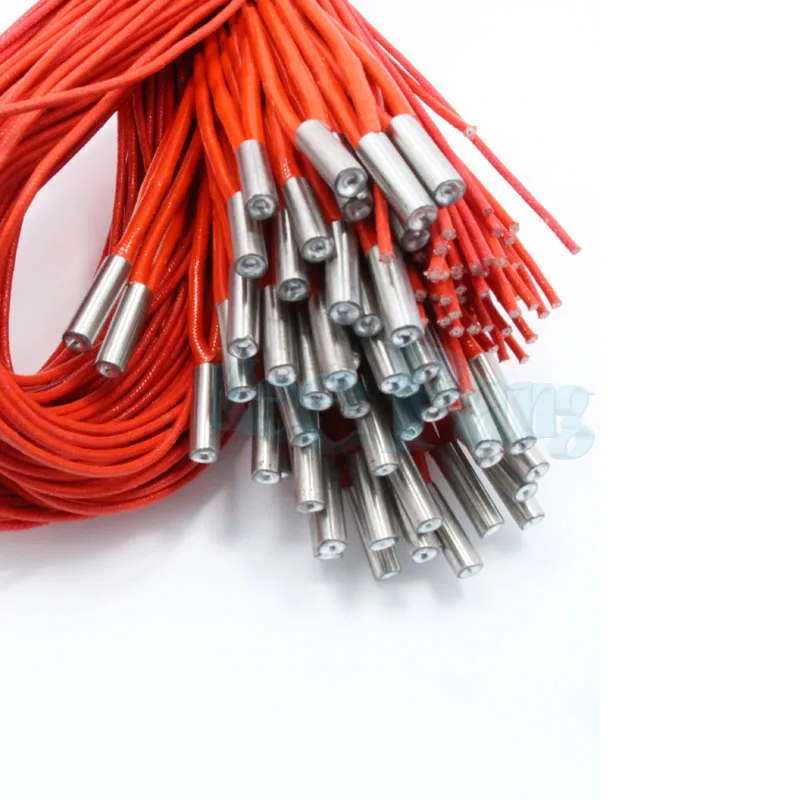 5 шт. патронного нагревателя Reprap 12V 24V 40W 6 мм * 20 Керамика картридж кабель Длина 100 см