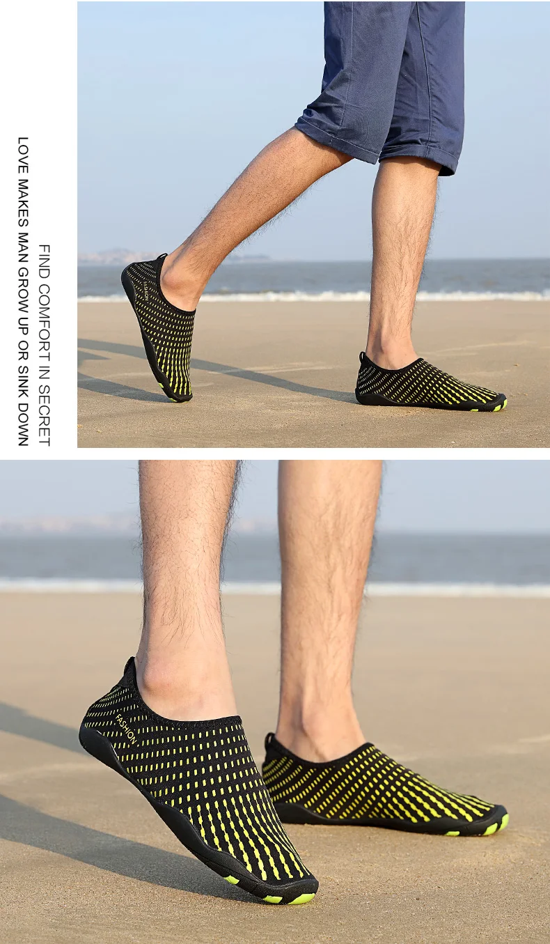 Мужская и женская пляжная летняя Уличная обувь; аквасоки для серфинга; акваобувь; кожаные носки; обувь в полоску; Легкие Пары; морская обувь