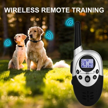 

New Rechargeable Waterproof 1000m Remote Control Dog Training Collar100 Levels Shock Collar Dog Electric Collars Vibration