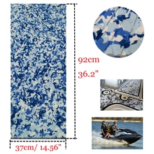 EVA Тиковый настил для лодки, морское покрытие для доски для серфинга, Грип-накладка 37x92 см, синий камуфляж, крестообразная ручка, аксессуары