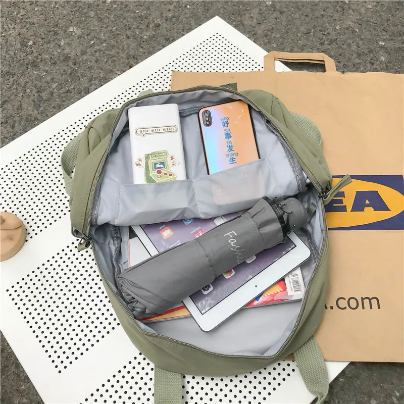 Menghuo, высокое качество, водонепроницаемый нейлоновый рюкзак для девочек, новая мода, повседневная сумка для диких студентов, многофункциональный рюкзак для путешествий