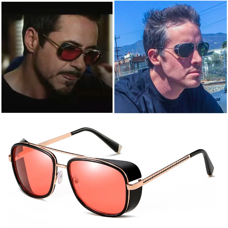 ZFYCOL Железный человек 3 Matsuda Tony stark Солнцезащитные очки Мужские Винтажные