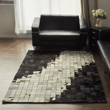 Роскошные теплые Прошитые ковры 140*200 см, современный natrual milch Коускин чекер для гостиная, спальня декоративный коврик