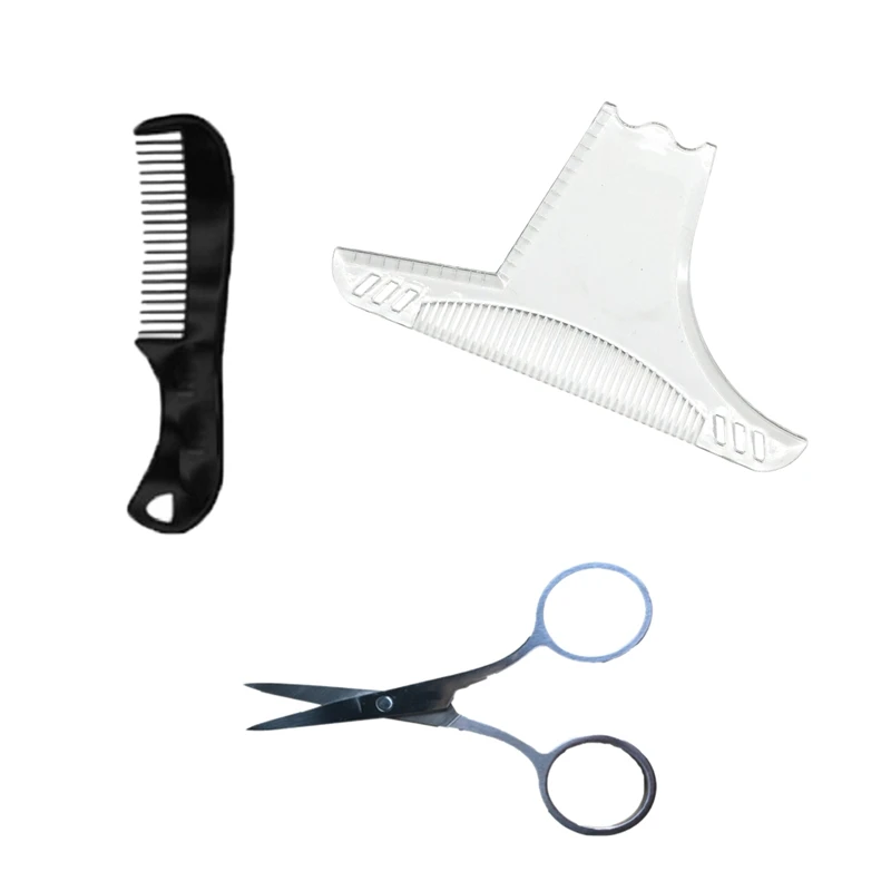 New Design Beard Shaping Tool Trimming Shaper Template Guide For Shaving Or Stencil With Any Beard Razor