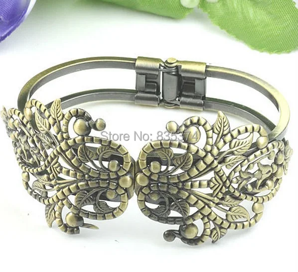 

20pcs Wholesale ANTIQUE BRONZE Filigree Adjustable Cuff Bangle and Bracelets Blank base DIY Jewelry Finding Settings