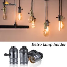Sunligoo E26 E27 свет розетки, 1 шт/2 шт. Edison Ретро подвесной светильник основы держатель, промышленные и декоративные для DIY освещение