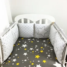 Новое поступление, высокое качество, гибкий комбинированный бампер для кровати со звездой, удобный для защиты ребенка, легко использовать Детские бамперы в кроватке