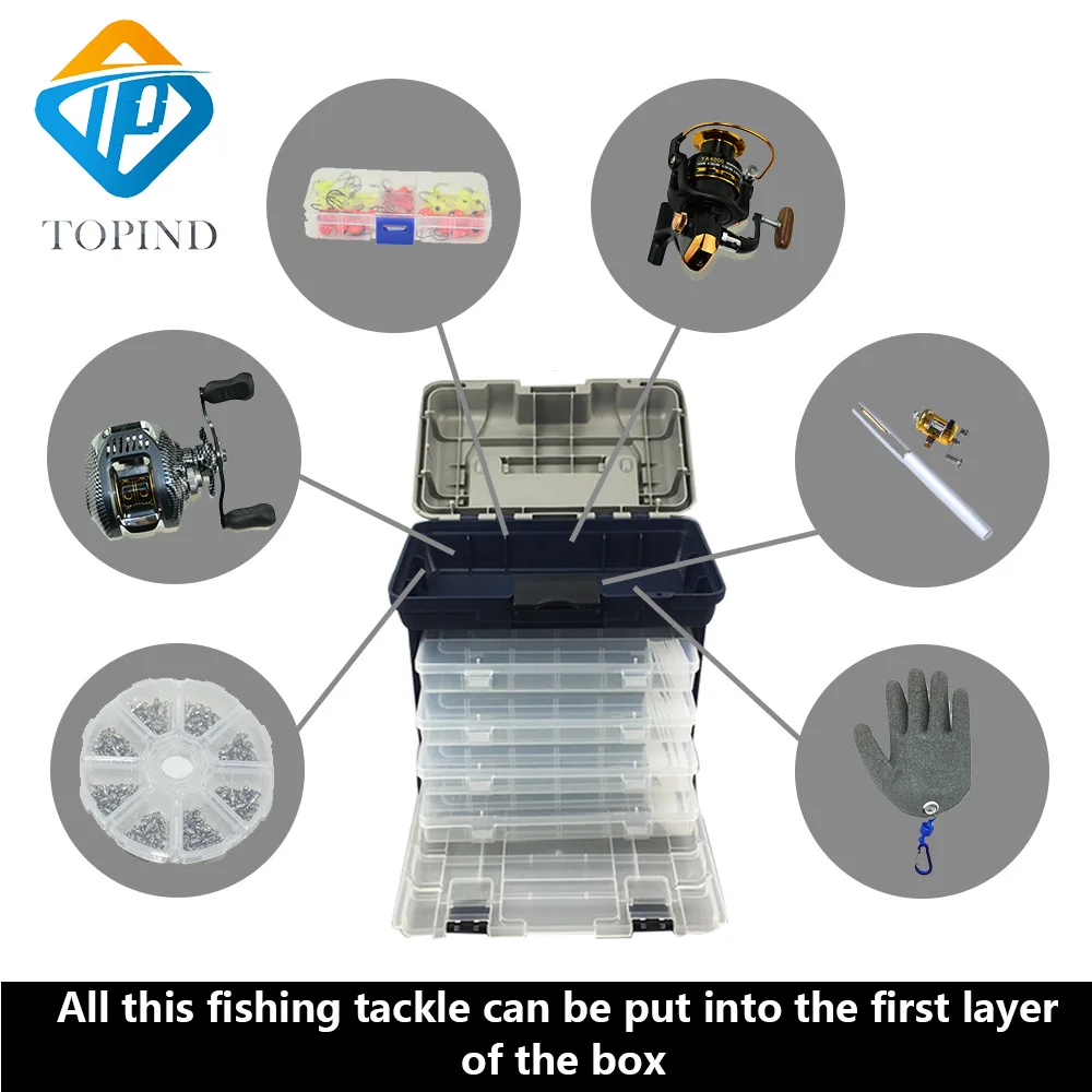 fishing tackle box with logol 