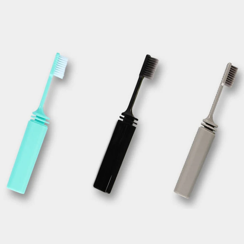 

1pcs Folded Bamboo Charcoal Soft Toothbrush Portable Traveling Creative Non-disposable Soft Toothbrush Dental Care Tool