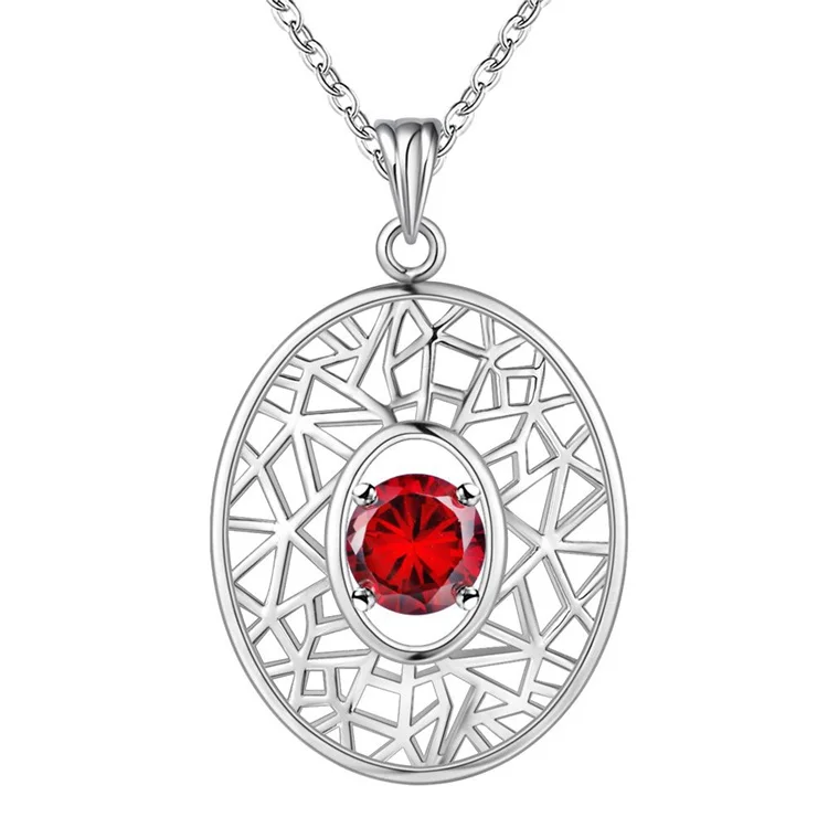 Женское серебряное ожерелье с подвеской 3 цвета WN1951|f pendant|jewelry necklace pendantsjewelry pendant |