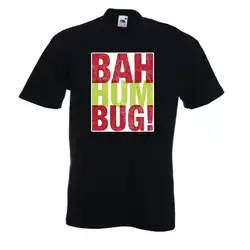 Bah Hum Bug Rude мультфильм новинка Рождество Праздничный секрет Санта подарок футболка
