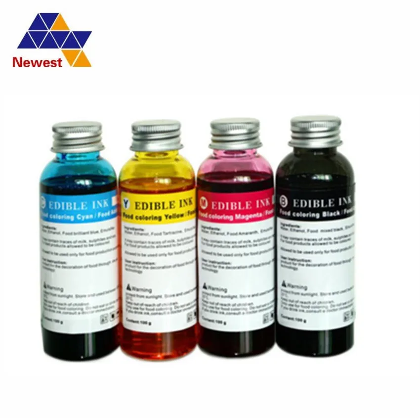 

Coffee printer ink 4 bottles red yellow blue black ,coffee edible ink and ink box