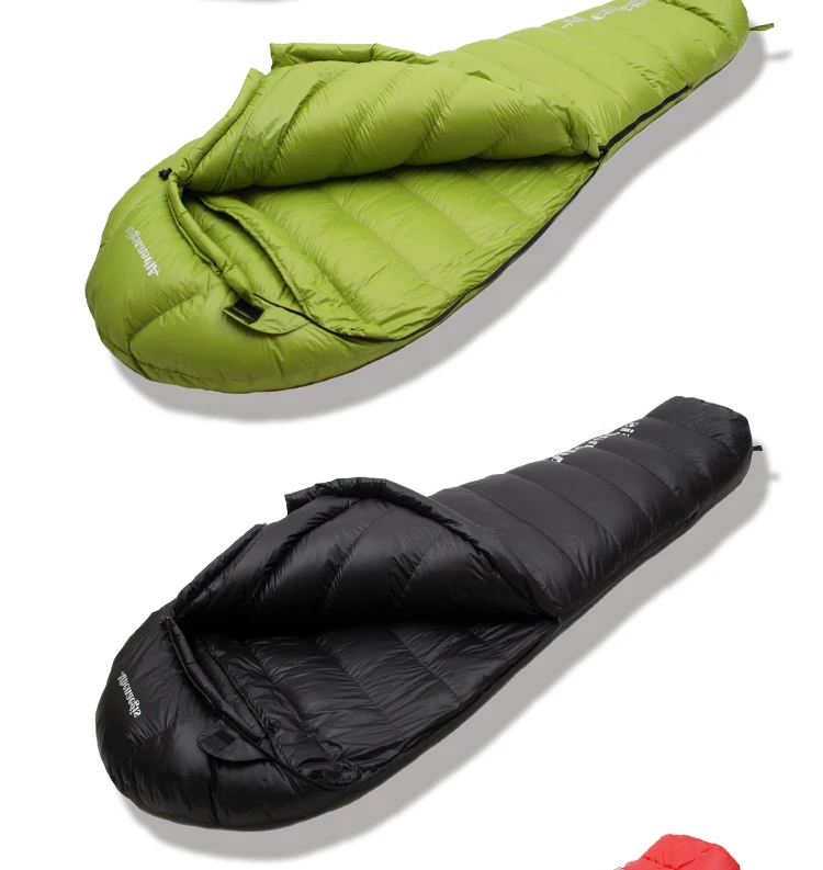 Branco para Baixo de Enchimento 1500g de Ganso Saco de Dormir de Inverno Athenaegis Ultraleves Confortáveis à Prova d' Água Podem Ser Emendados 13 Cheap Sacos de dormir