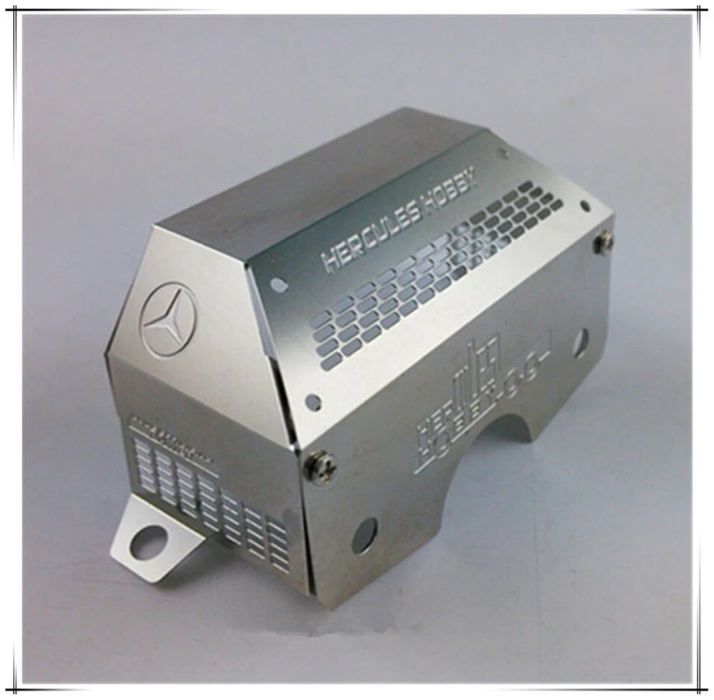 New design tamiya benz actros truck hydraulic transmission box decorative cover plate for 1/14 scale rc tractor trailer1851 3363