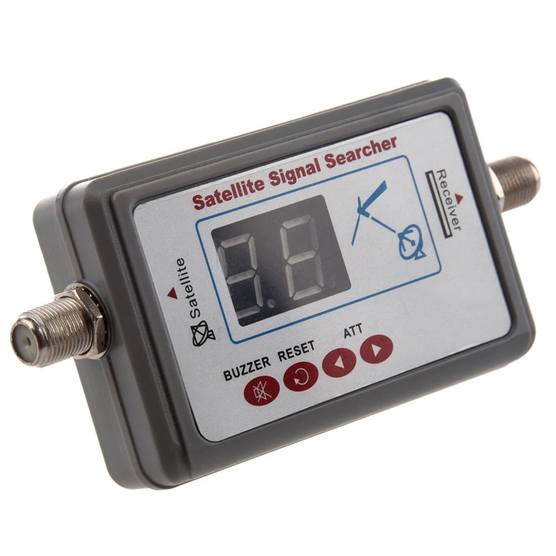 CES Digital Satellite Signal Finder Meter for Dish Net work Directv FTA gray