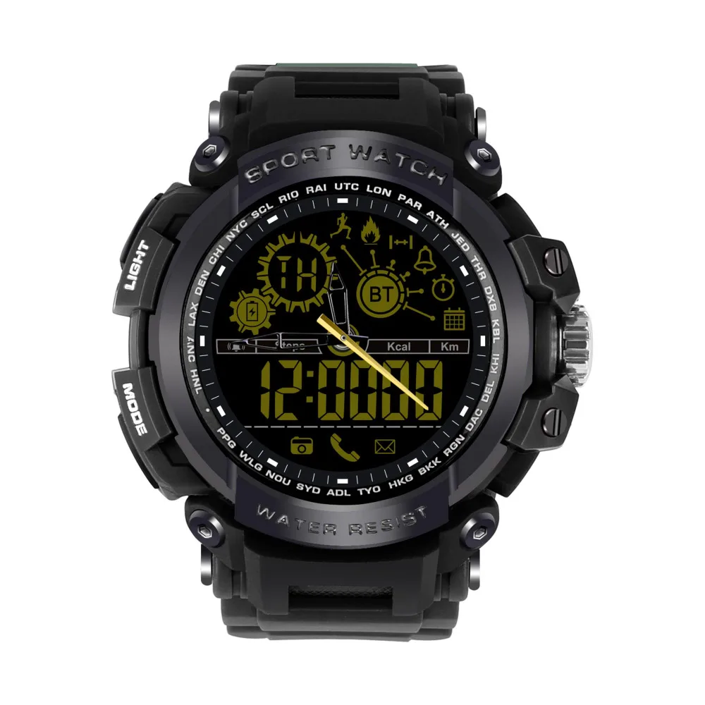 

Abay DX16 Men's Smart Watch Bracelet 50m Waterproof Pedometer Bluetooth Connection Phone Call Message Alert iOS Android