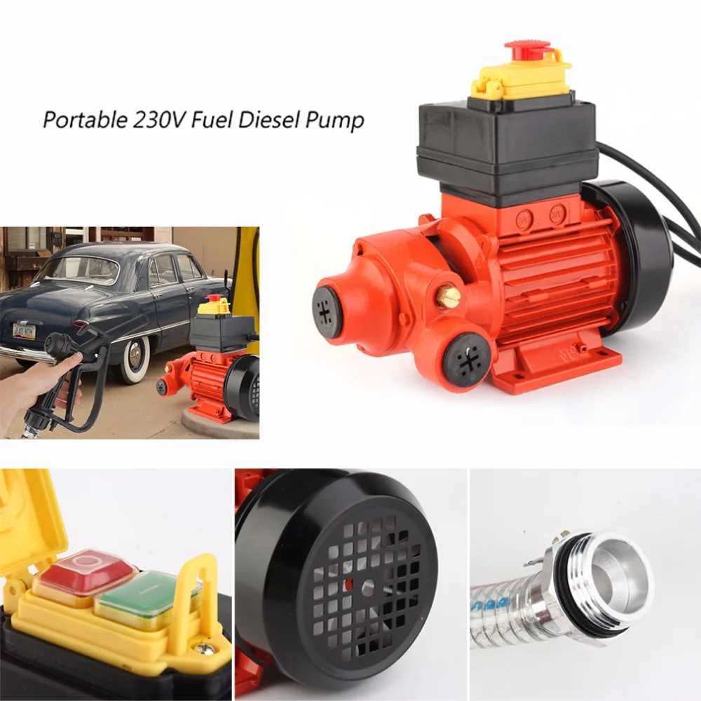 

New Portable 230V Fuel Transfer Machine Electric Self-priming Diesel Pump With Mounting Bracket Not Mobile Type