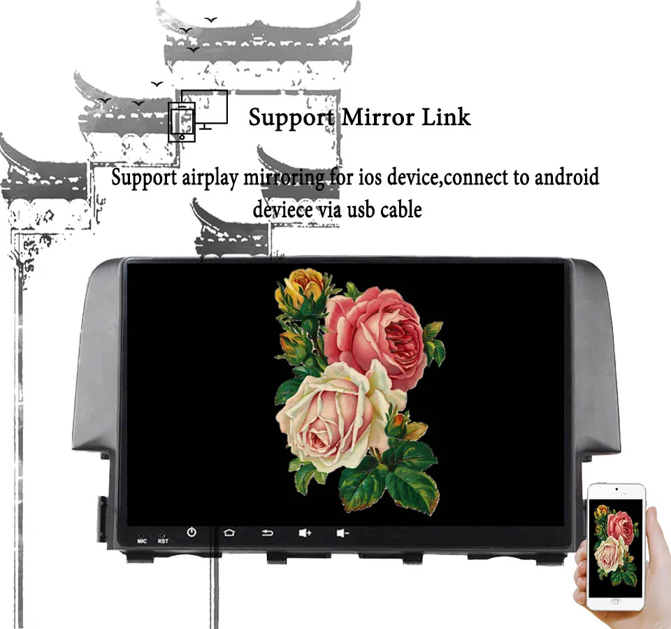 Sale Android 9.0 PX5 Octa Core For Honda civic 2016 2018 Car DVD Multimedia player GPS Navigation Autoradio dvd player Head Unit IPS 2