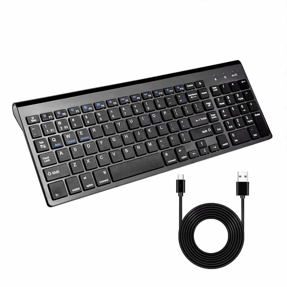 

Dual-mode Bluetooth+USB Wire Keyboard for PC Laptop iPad iPhone Cellphone Tablet