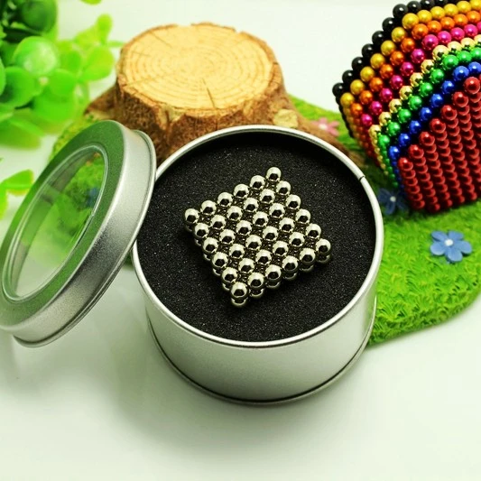 

New 5mm 216pcs Neo Magnetic Magic Cube Puzzle Blocks Balls with Metal Box