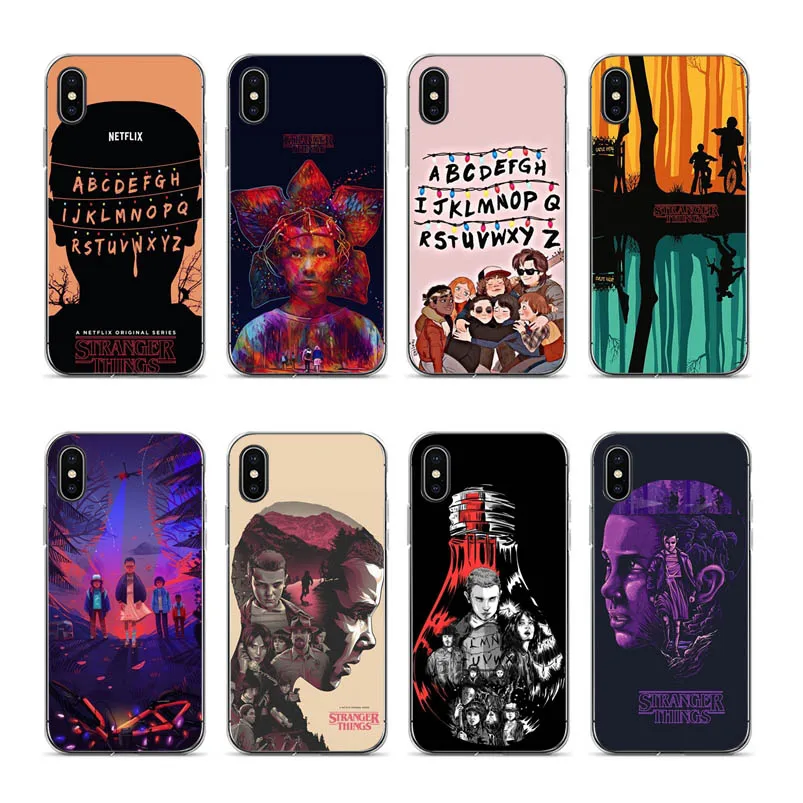 

IMIDO should Stranger Things Coque Shell Black Soft silicone Cover case For iPhone 6plus 6s 7plus 8plus X XS max XR 5 5S 6 CASE