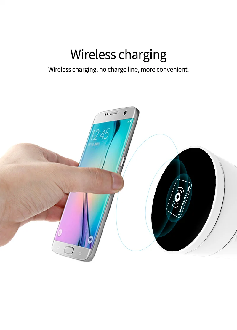 Foldable QI Wireless Charger Smart 8 Ports USB Type C Charger Led Display Charging Pad (3)