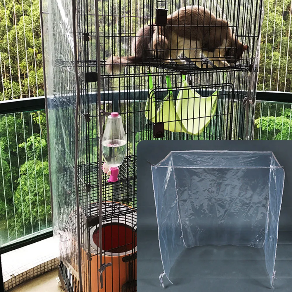 Visuable ПЭТ клетке крышка Водонепроницаемый Кошка Ящик Чехлы для мангала