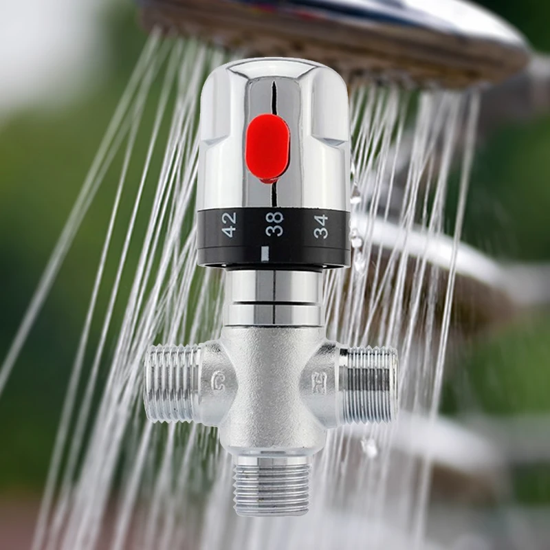 Automatic Copper Thermostatic Mixing Water Valve Temperature Control