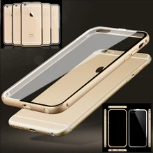 I5 Dual Layer Heavy Duty Shell Metal Aluminum Frame Flexible Hard PC Cover Crystal Transparent Clear