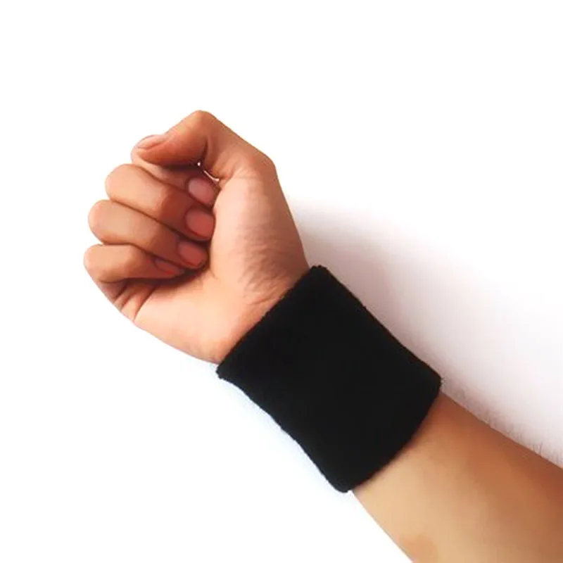 Basketball Tennis Sport Wrist Brace Support Wristband Sweatband Gym