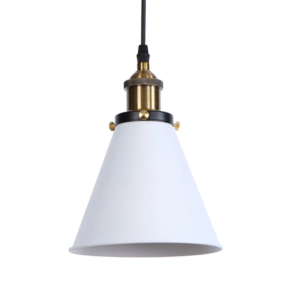 

White American Design Pendant Light Lamp For Bedroom Iron Study Lamp Restaurant E27 bar Pendant Lamp Led Pendant light RPL0016