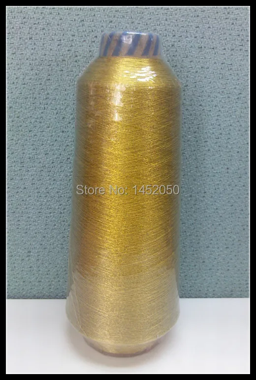 

Pure Gold Color MS Metallic Embroidery Thread 3500M/Spool Free Shipping
