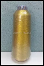 Pure Gold Color MS Metallic Embroidery Thread 3500M/Spool Free Shipping