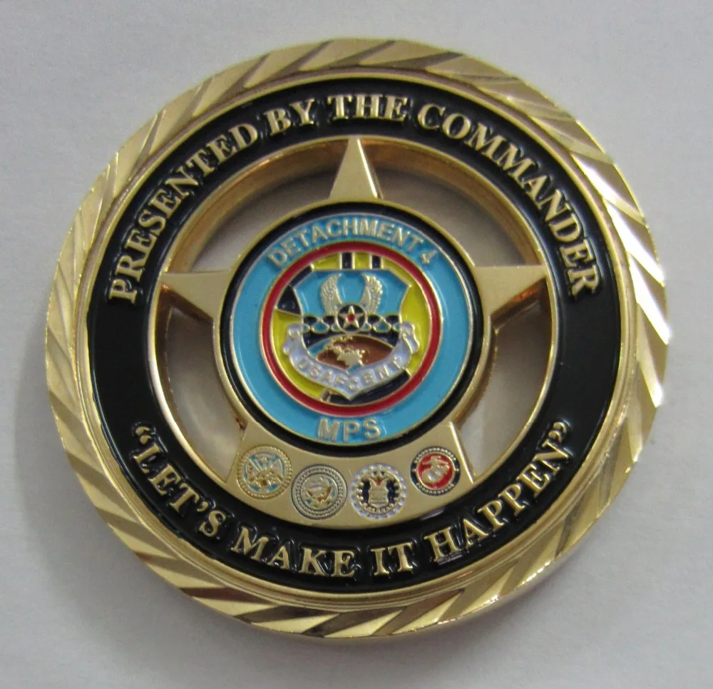 

Wholesale Hollow Coins Hot Sale Gold Plated Round Paint Coin