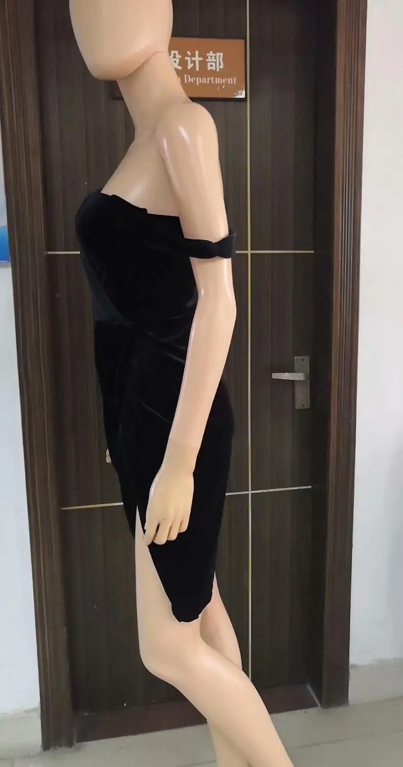 Высококачественное черное модное платье без застежек, вечерние платья для выпускного вечера, сексуальное платье