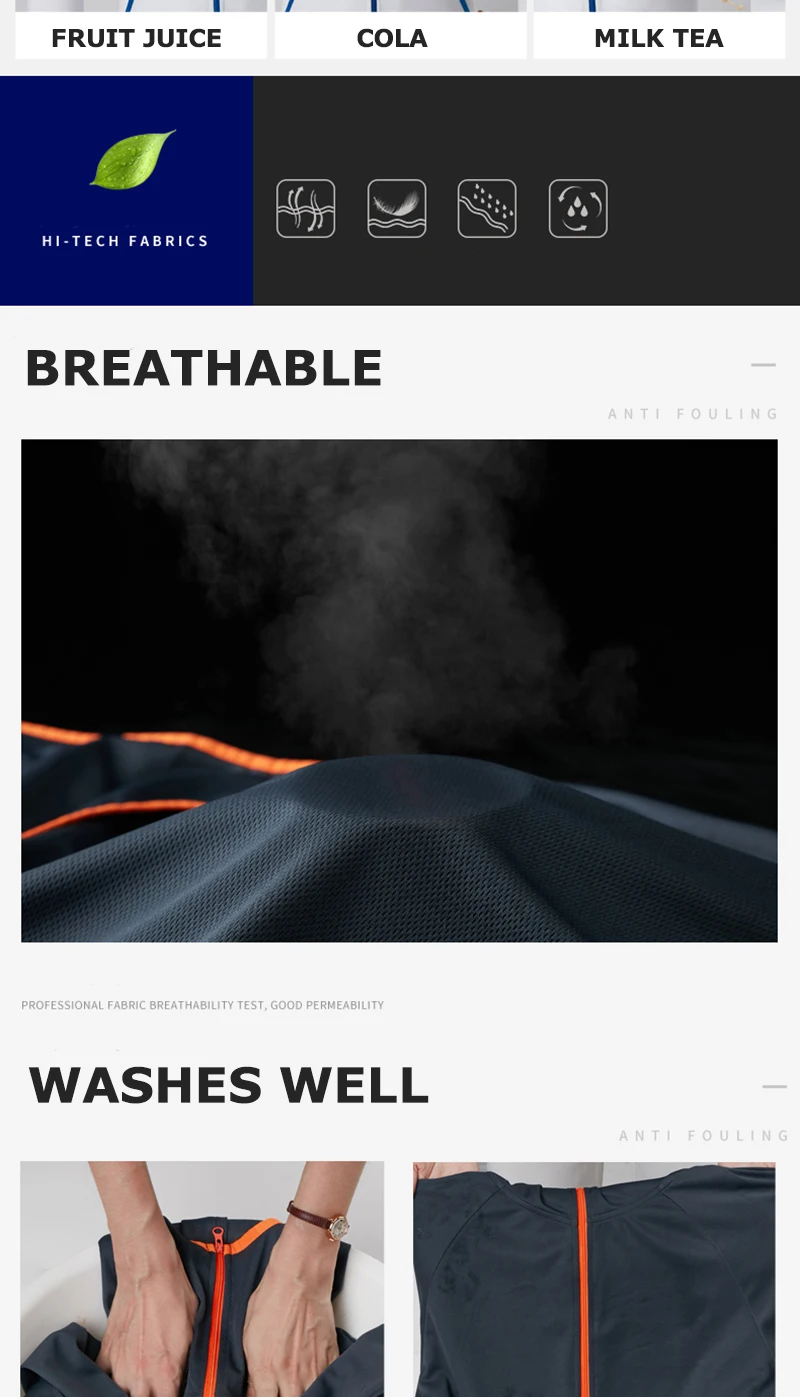 Roupas ao ar Cabolsas com Capuz Masculino Impermeável Caminhadas Jaquetas Hidrofóbicas Livre Respirável Acampamento Pesca Secagem Rápida Anti-uv Pele Cabolsa 10 High Quality Esporte e Lazer