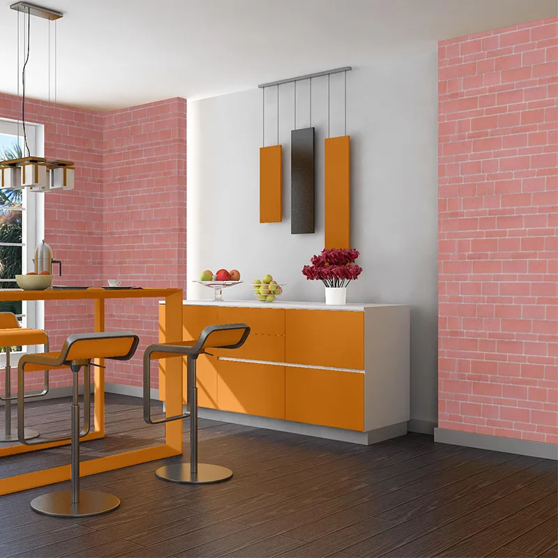 

0.53M*5M Thicken non-woven self adhesive brick wallpaper bedroom living room sofa TV background wallpapers modern Chinese Style