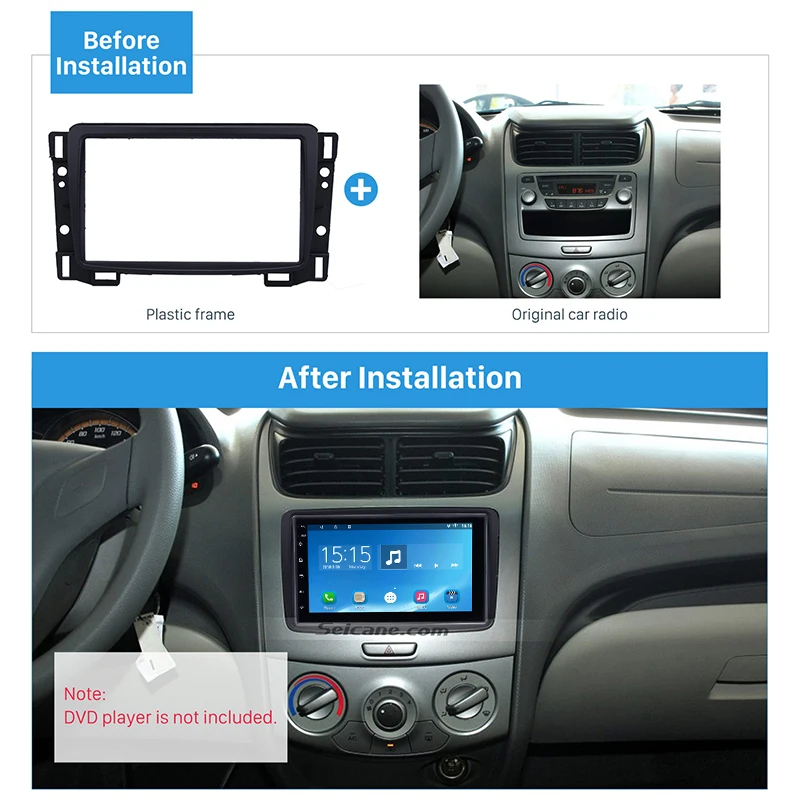 Seicane 2Din Fame for 2010 2015 Chevrolet Sail Car Radio Fascia DVD для ремонта стерео аппаратуры панель