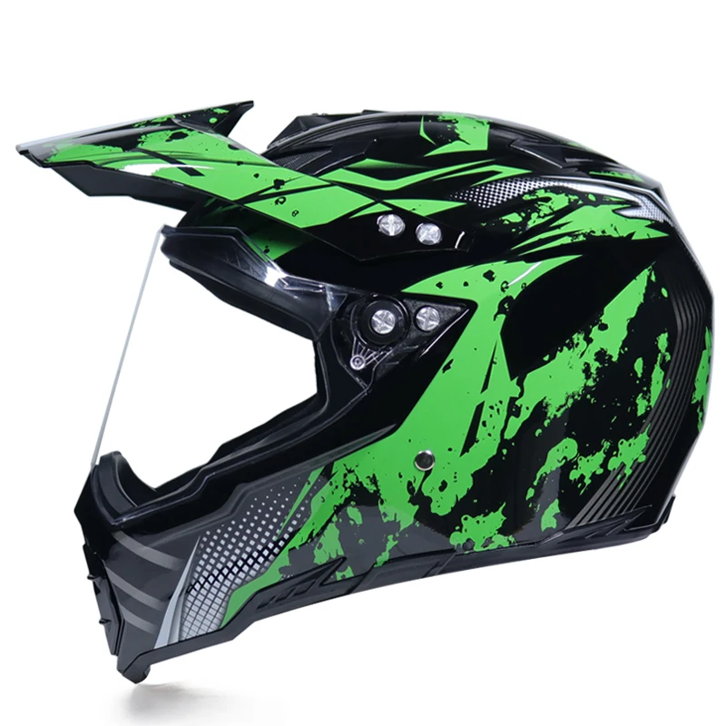 Мотоциклетный шлем ATV Dirt Bike горные кросс Capacete Da Motocicleta Cascos Мотокросс внедорожный шлем с объективом - Цвет: 6c