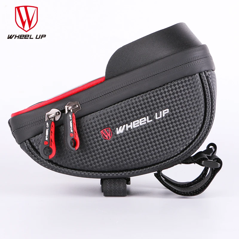 WHEEL UP Waterproof MTB Road Bike Bicycle Front Bag Cycling Pouch Cellphone Bag Cycling Top Tube Frame Handlebar Bag 6.0 inch WHEEL UP Waterproof MTB Road Bike Bicycle Front Bag Cycling Pouch Cellphone Bag Cycling Top Tube Frame Handlebar Bag 6.0 inch