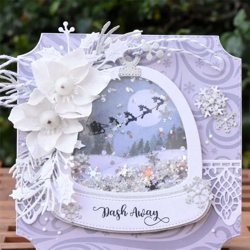 

Eastshape Glitter Globe Metal Cutting Dies Scrapbooking Craft Dies Card Making Album Embossing DIY Paper Diecut New Die for 2019