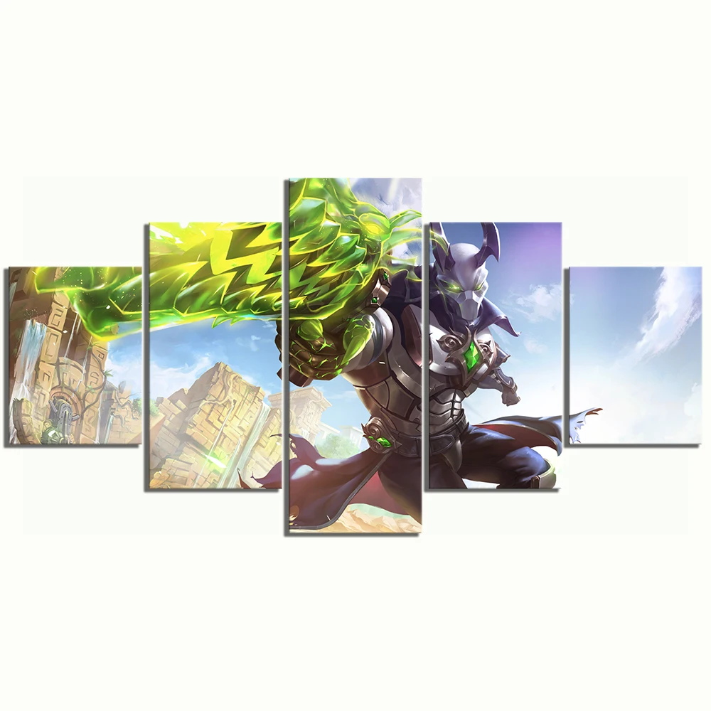 5-Piece-Heads-Will-Roll-Paladins-Cartoon-Game-Canvas-Printed-Wall-Pictures-Home-Decor-For-Living (2)