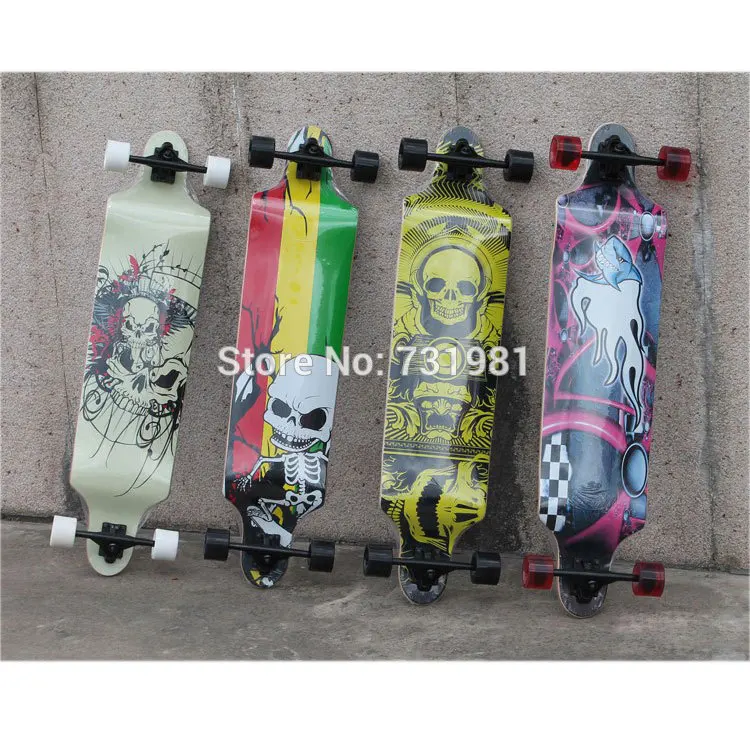 

1Pcs Cruiser 40" Professional Maple longboard skate board Double drop down through Downhill