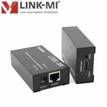 LINK-MI EX11 50 м 1080 p Full HD HDMI аудио видео усилитель сигнала, передатчик, приёмник Cat5ex1 EDID копия 50 m высокой четкости усилитель сигнала