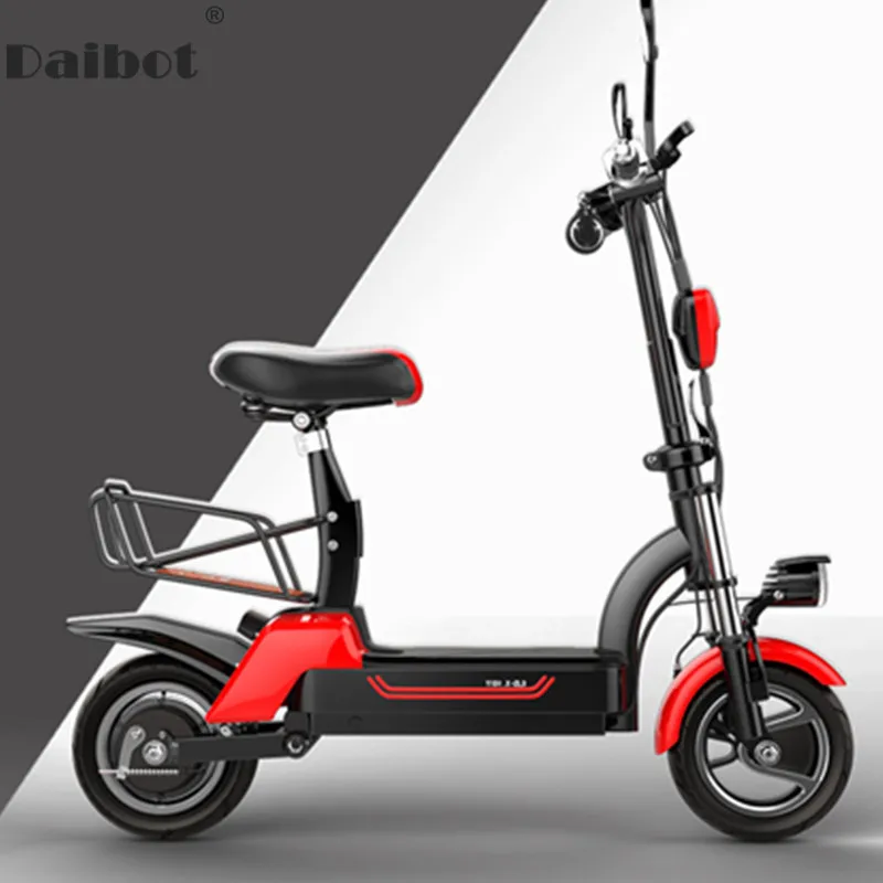 Daibot электрический самокат для бездорожья, два колеса, самобалансирующиеся скутеры, 10 дюймов, 48 В, переносное сиденье, складной электрический велосипед для взрослых