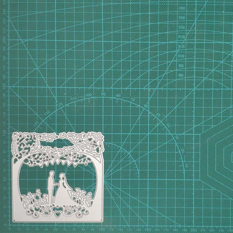 

Lover background Metal Cutting Dies Stencils For DIY Scrapbooking Embossing Paper Wedding Cards Photo Album Making Craft 2019